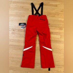 Men's Red Ski Pants with Suspenders